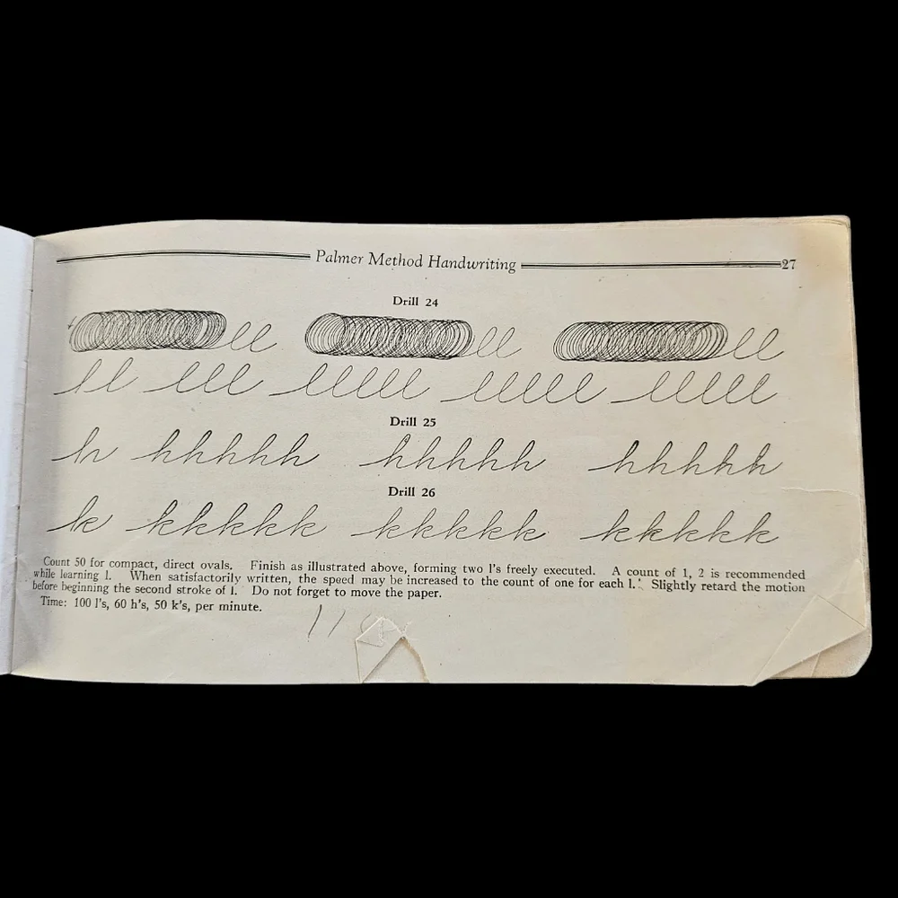 Vintage Palmer Method Handwriting Book, Paperback 1936 Iowa Illinois Oregon - Picture 4 of 4